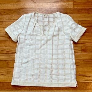 J.Crew White Blouse Size S Classic Cotton Workwear Minimalist